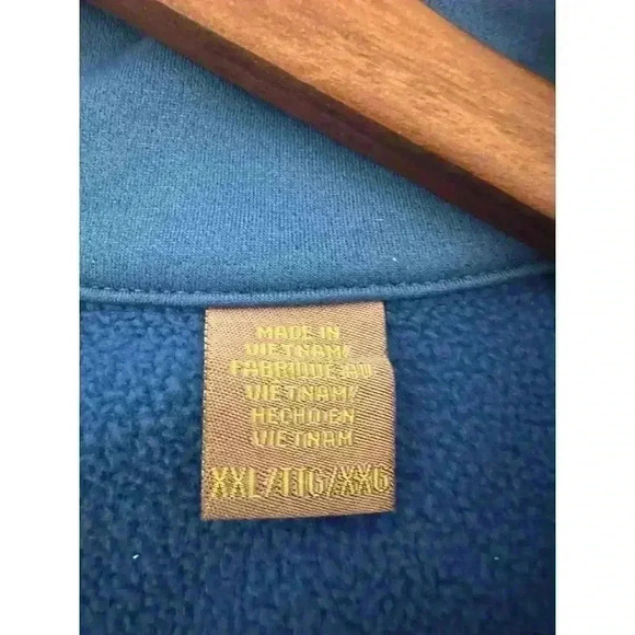 IZOD PerformX Men's Jacket Sz XXL Quarter Zip Pullover Blue Mock Neck Athletic - Picture 9 of 12